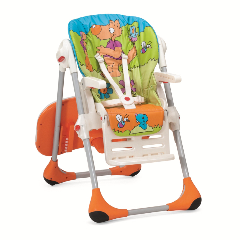 Стульчик для кормления, высокий Polly 2 в 1 Wood Friends-4w